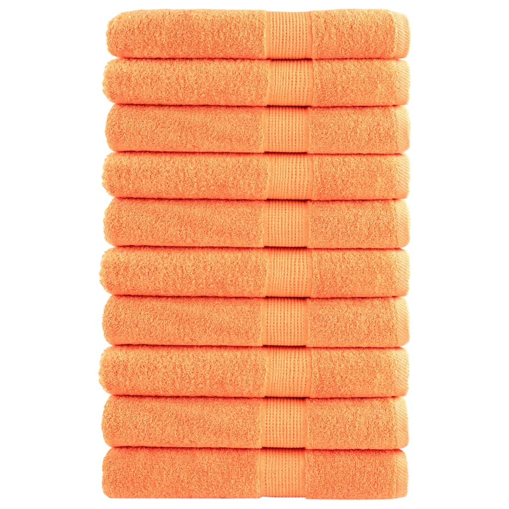 Premium Ručníky Solund 2 Ks Oranžové 600 G/M² Oranžová