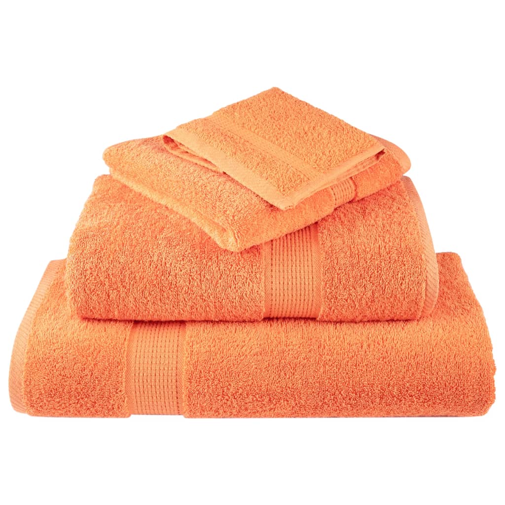 Premium Ručníky Solund 2 Ks Oranžové 600 G/M² Oranžová