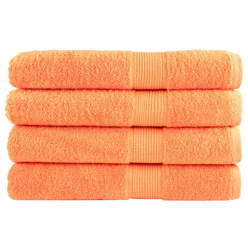 Premium Ručníky Solund 2 Ks Oranžové 600 G/M² Oranžová