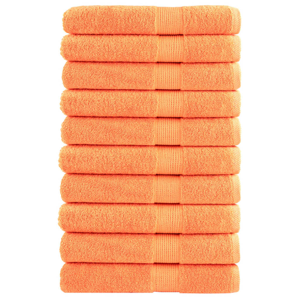 Premium Ručníky Solund 2 Ks Oranžové 600 G/M² Oranžová