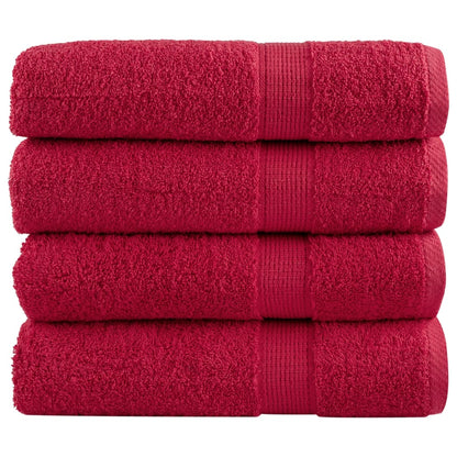 Premium Ručníky Solund 2 Ks Červené 600 G/M² Červená