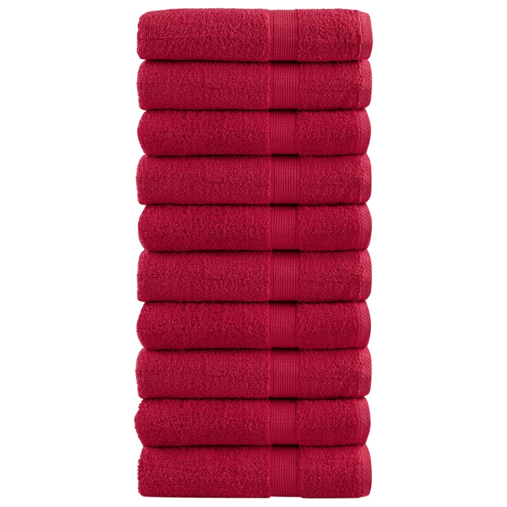 Premium Ručníky Solund 2 Ks Červené 600 G/M² Červená