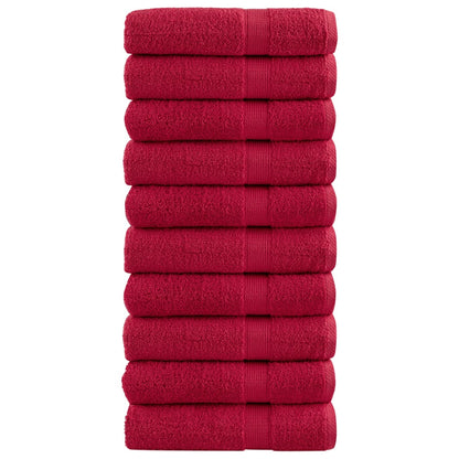 Premium Ručníky Solund 2 Ks Červené 600 G/M² Červená