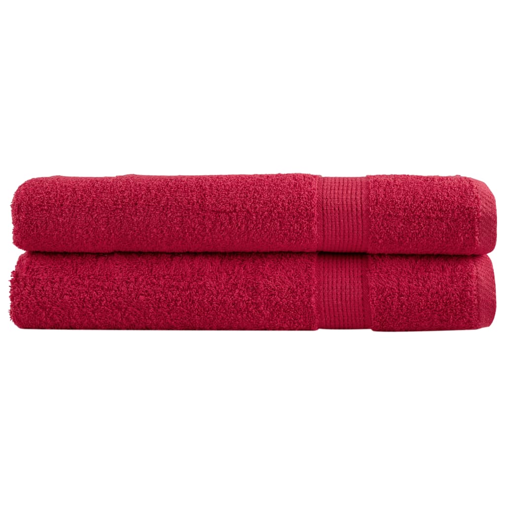 Premium Ručníky Solund 2 Ks Červené 600 G/M² Červená