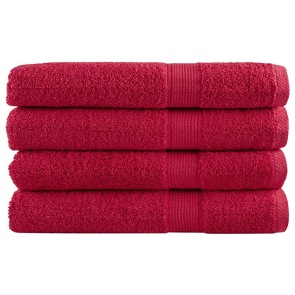 Premium Ručníky Solund 2 Ks Červené 600 G/M² Červená