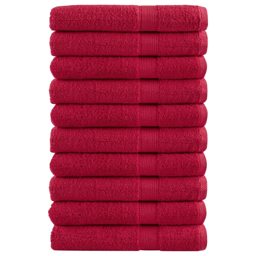 Premium Ručníky Solund 2 Ks Červené 600 G/M² Červená