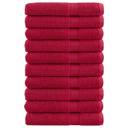Premium Ručníky Solund 2 Ks Červené 600 G/M² Červená