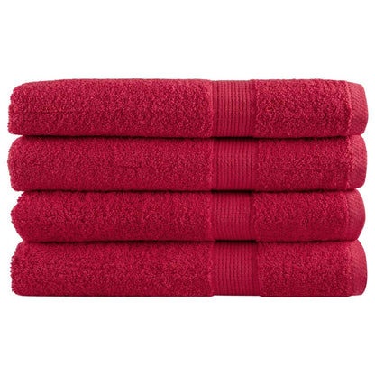 Premium Ručníky Solund 2 Ks Červené 600 G/M² Červená