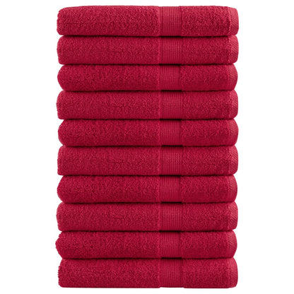 Premium Ručníky Solund 2 Ks Červené 600 G/M² Červená