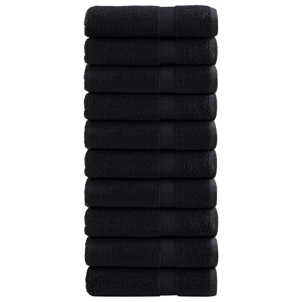 Premium Ručníky Solund 4 Ks Černé 600 G/M² Černá