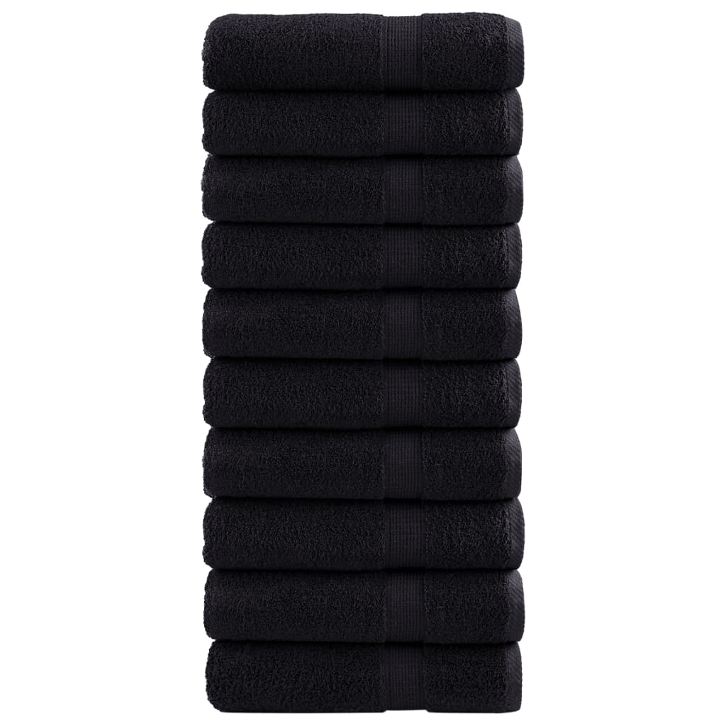Premium Ručníky Solund 4 Ks Černé 600 G/M² Černá