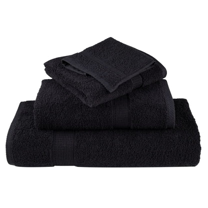 Premium Ručníky Solund 4 Ks Černé 600 G/M² Černá