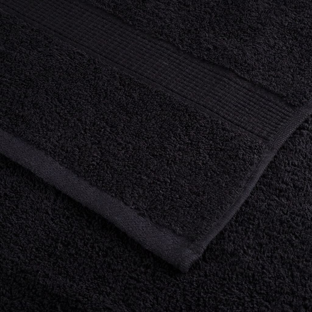 Premium Ručníky Solund 4 Ks Černé 600 G/M² Černá