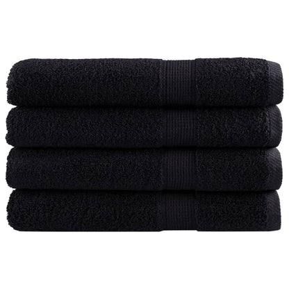 Premium Ručníky Solund 4 Ks Černé 600 G/M² Černá