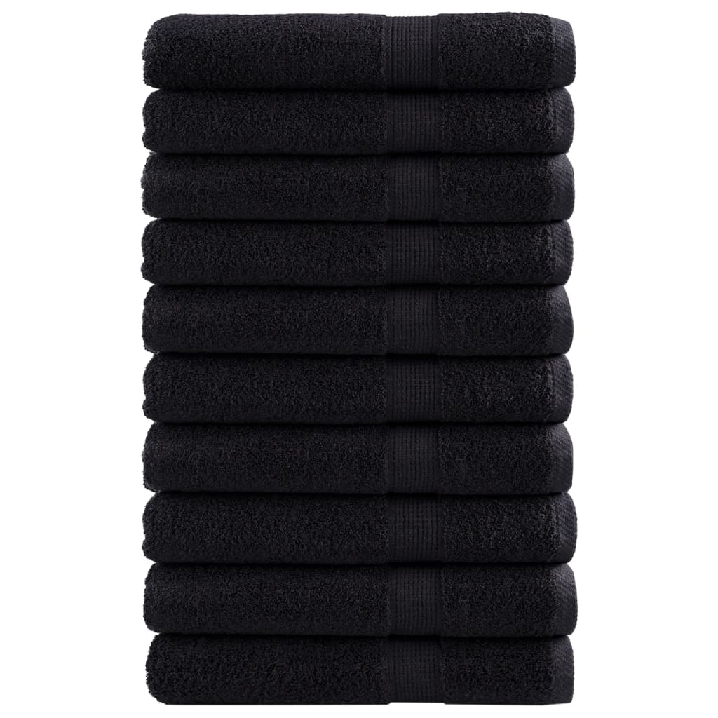Premium Ručníky Solund 4 Ks Černé 600 G/M² Černá