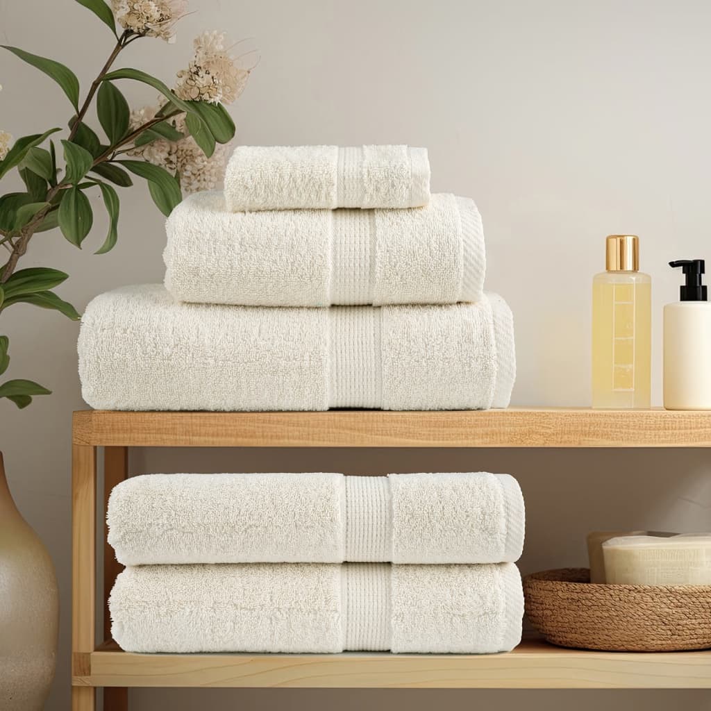 Premium Ručníky Solund 4 Ks 600 G/M² Krémová