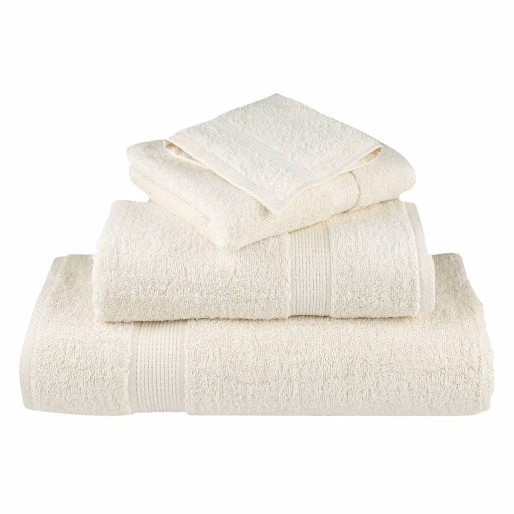 Premium Ručníky Solund 4 Ks 600 G/M² Krémová