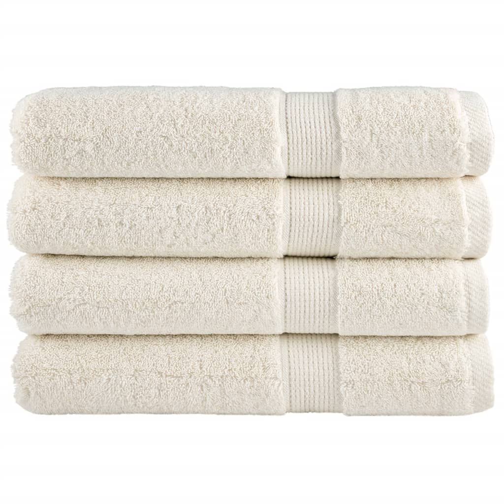 Premium Ručníky Solund 4 Ks 600 G/M² Krémová