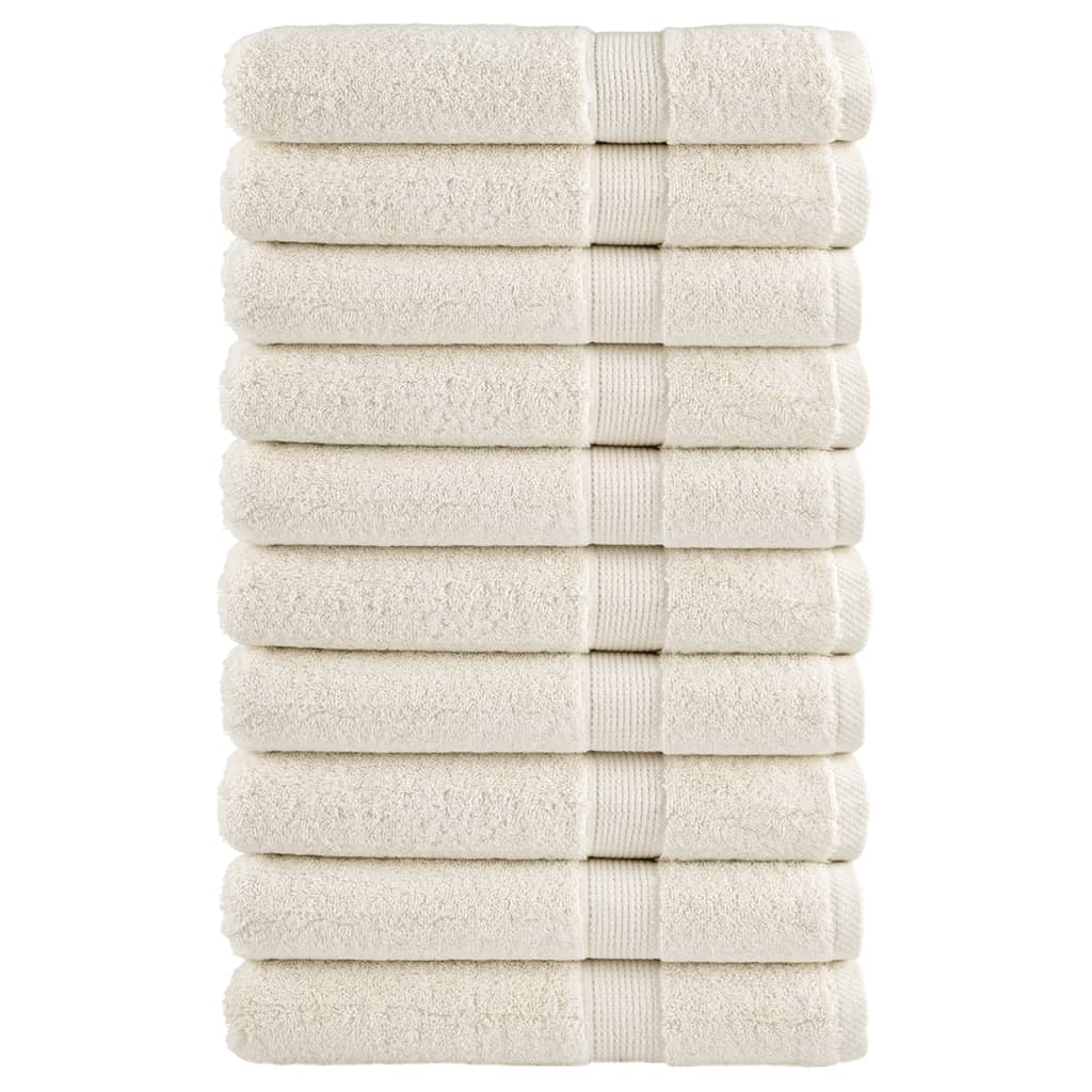 Premium Ručníky Solund 4 Ks 600 G/M² Krémová
