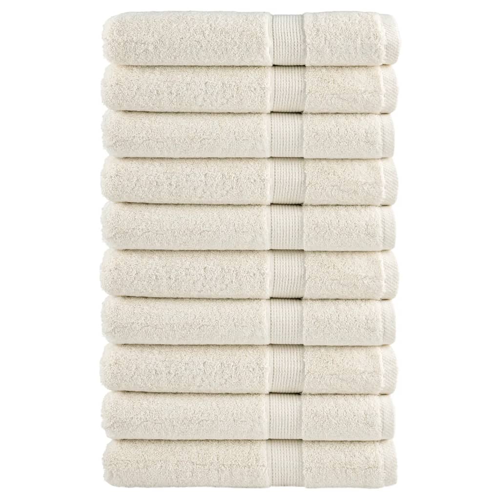 Premium Ručníky Solund 4 Ks 600 G/M² Krémová