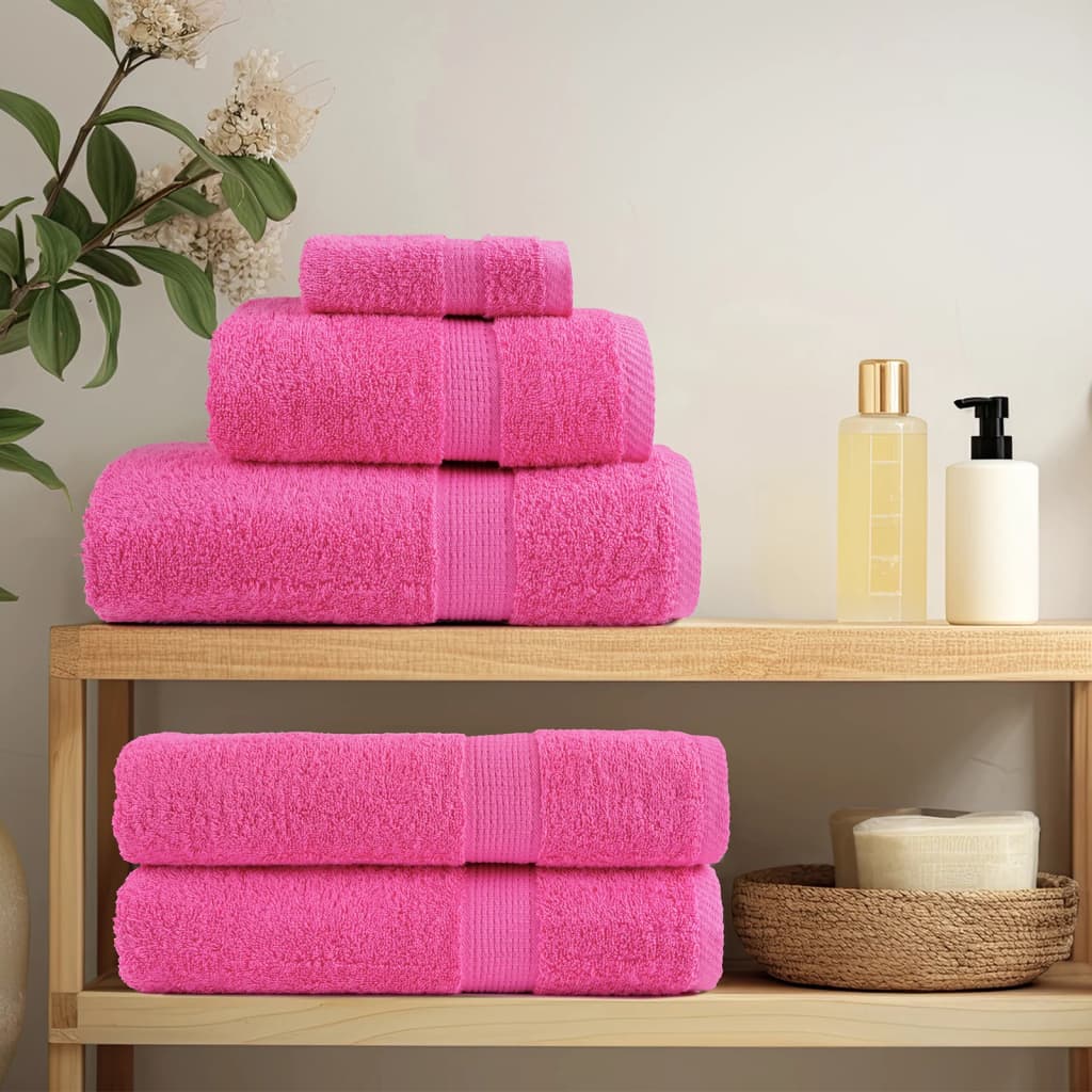 Premium Ručníky Solund 4 Ks Růžové 600 G/M² Růžová