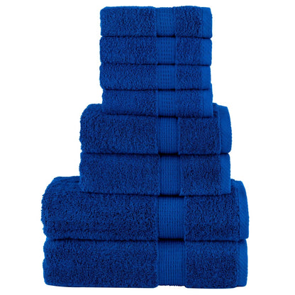 8Dílná Sada Ručníků Premium Solund Navy Modrá 600 G/M²