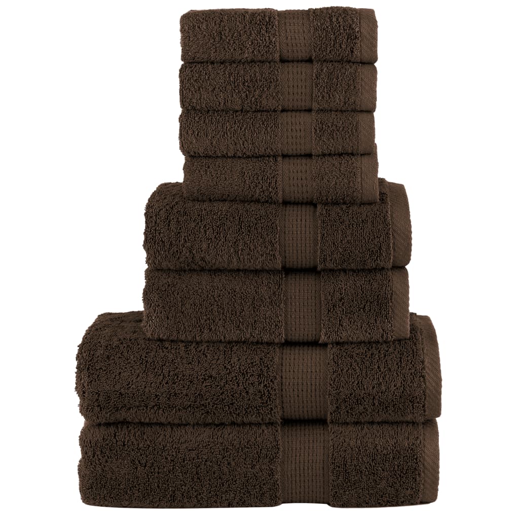 8Dílná Sada Ručníků Premium Solund Navy Modrá 600 G/M²