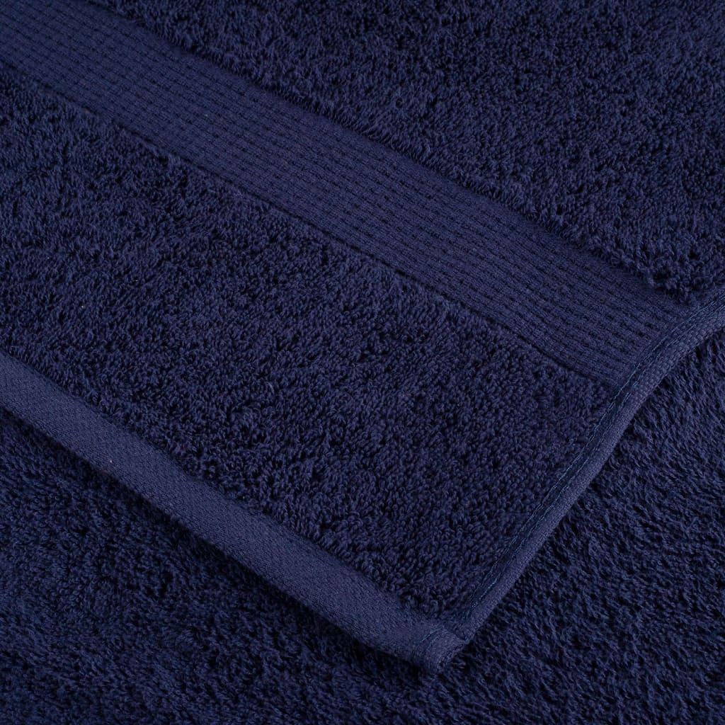 8Dílná Sada Ručníků Premium Solund Navy Modrá 600 G/M²