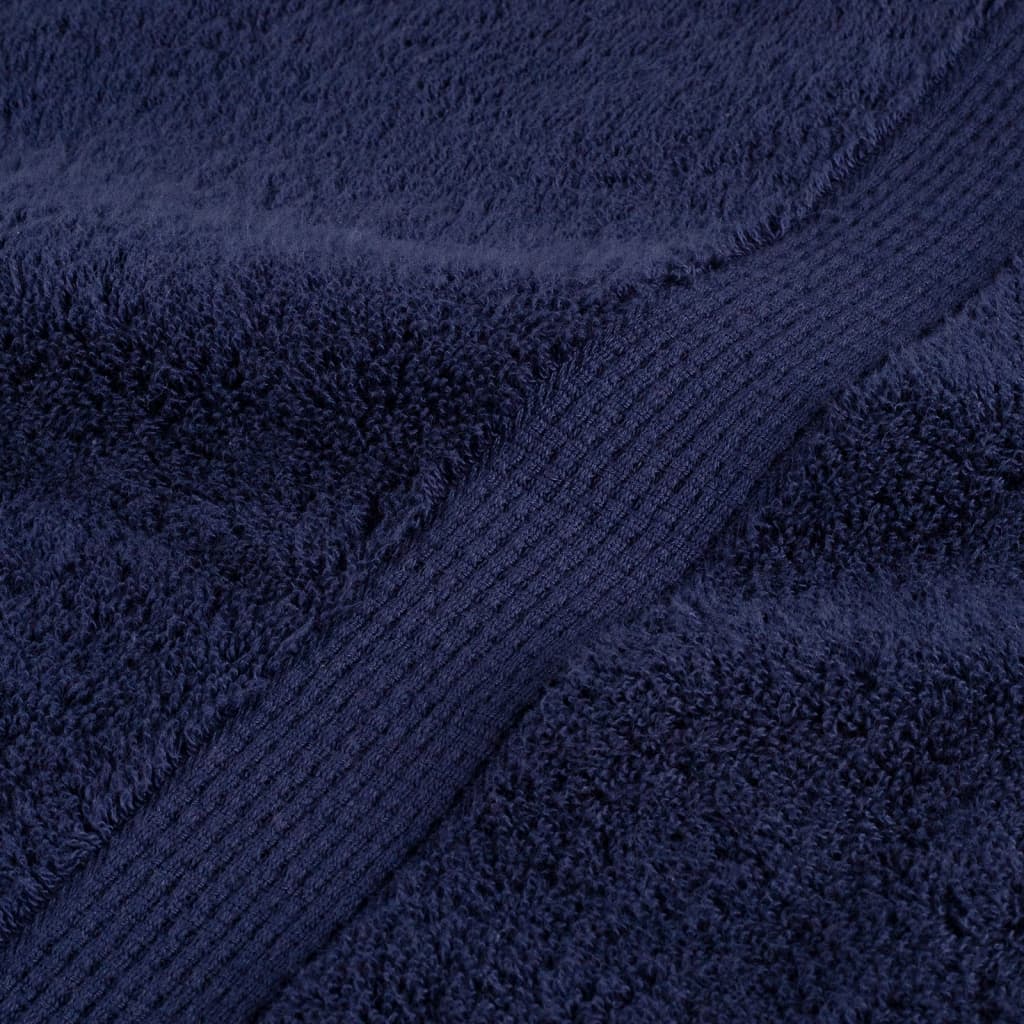 8Dílná Sada Ručníků Premium Solund Navy Modrá 600 G/M²