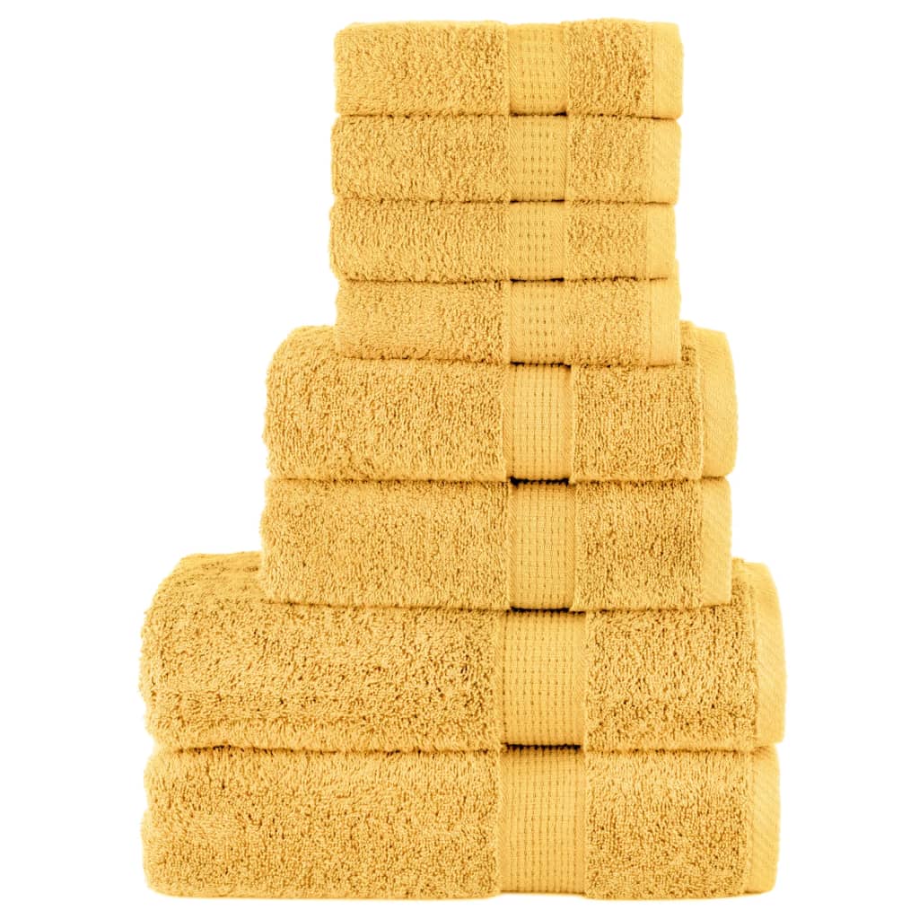 8Dílná Sada Ručníků Premium Solund Navy Modrá 600 G/M²