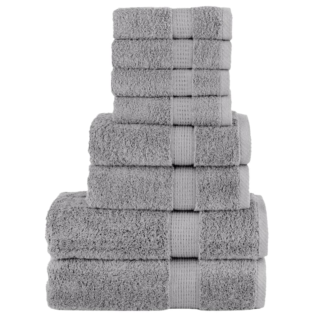 8Dílná Sada Ručníků Premium Solund Navy Modrá 600 G/M²