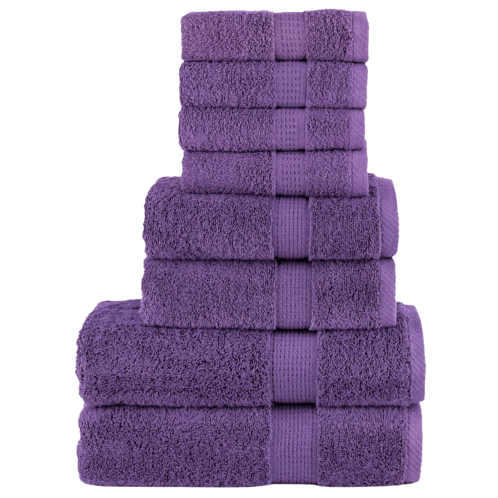 8Dílná Sada Ručníků Premium Solund Navy Modrá 600 G/M²