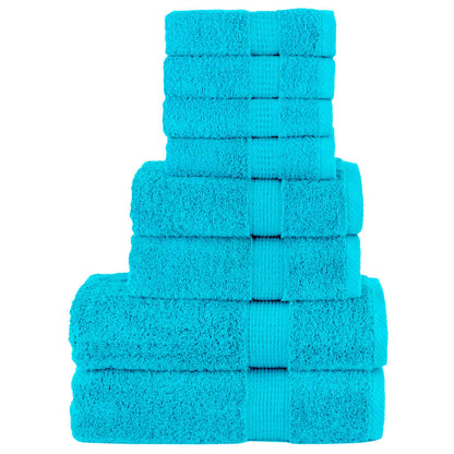 8Dílná Sada Ručníků Premium Solund Navy Modrá 600 G/M²