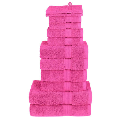 12Dílná Sada Ručníků Premium Solund Růžová 600 G/M²