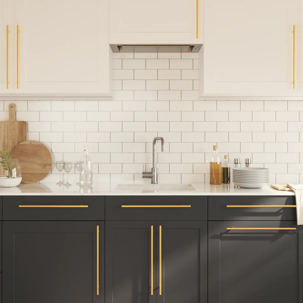 Nábytkové Úchytky 20 Ks Zlaté Nerezová Ocel