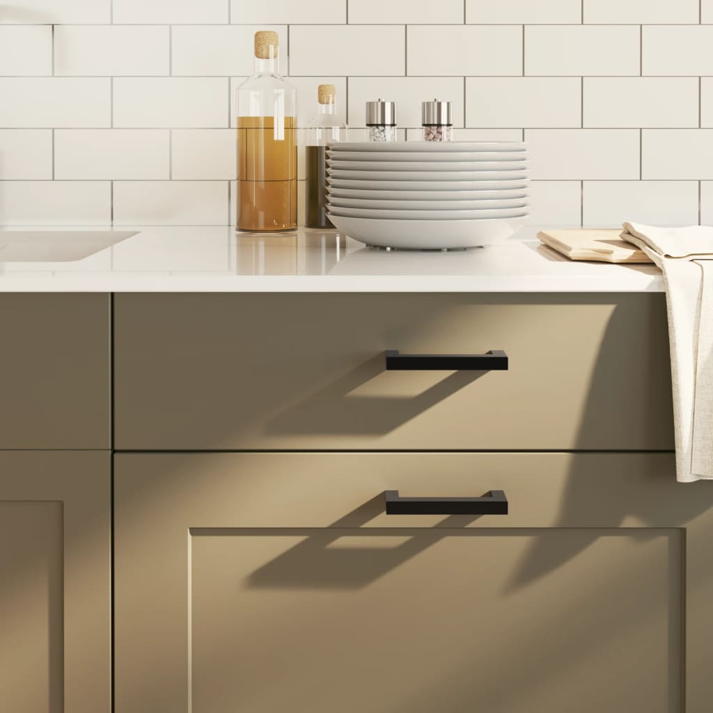 Nábytkové Úchytky 5 Ks Černé Nerezová Ocel