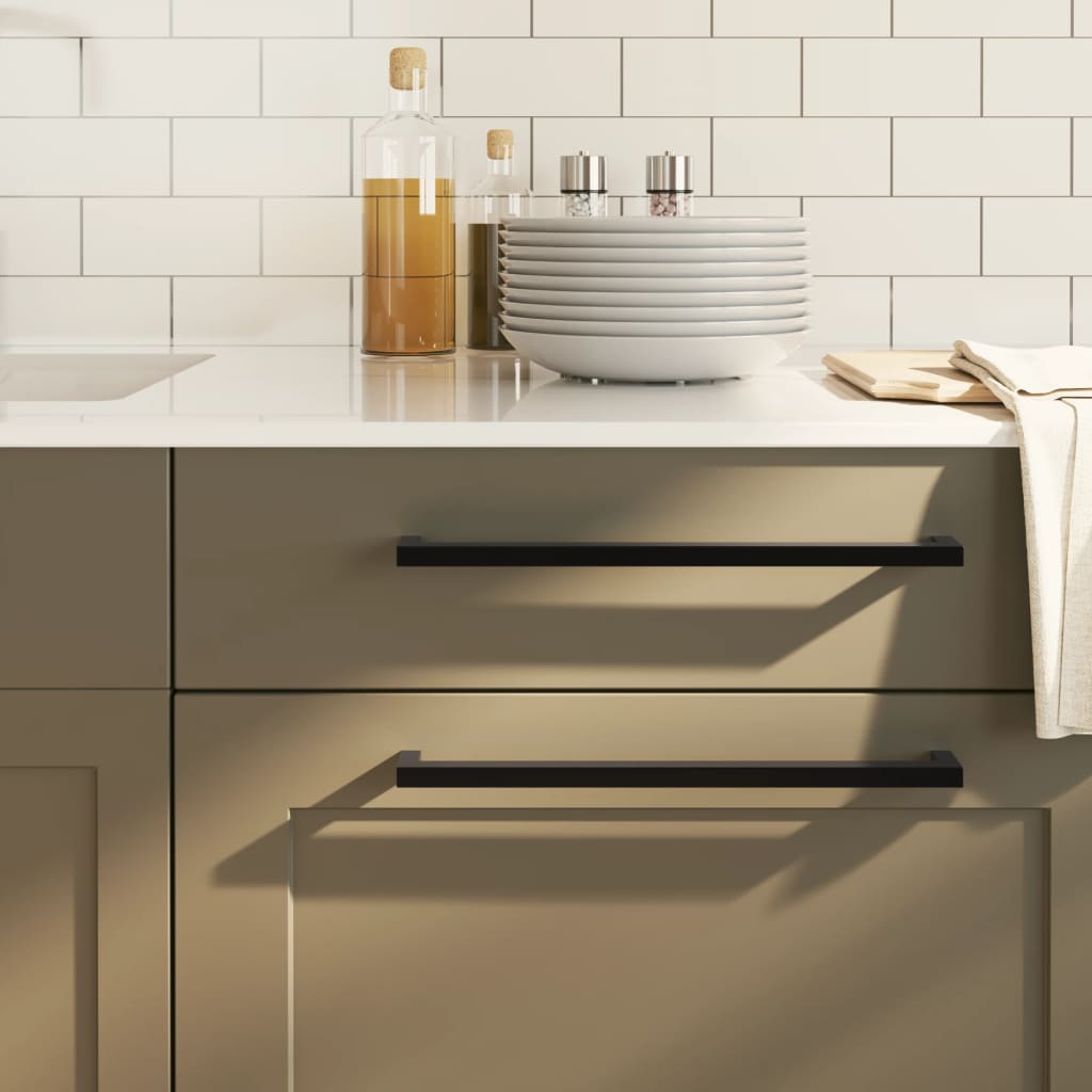 Nábytkové Úchytky 5 Ks Černé Nerezová Ocel