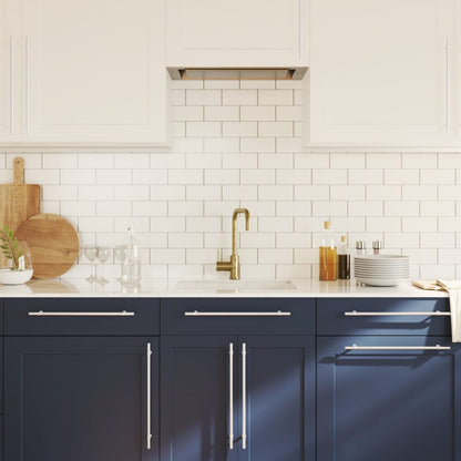 Nábytkové Úchytky 10 Ks Stříbrné Nerezová Ocel