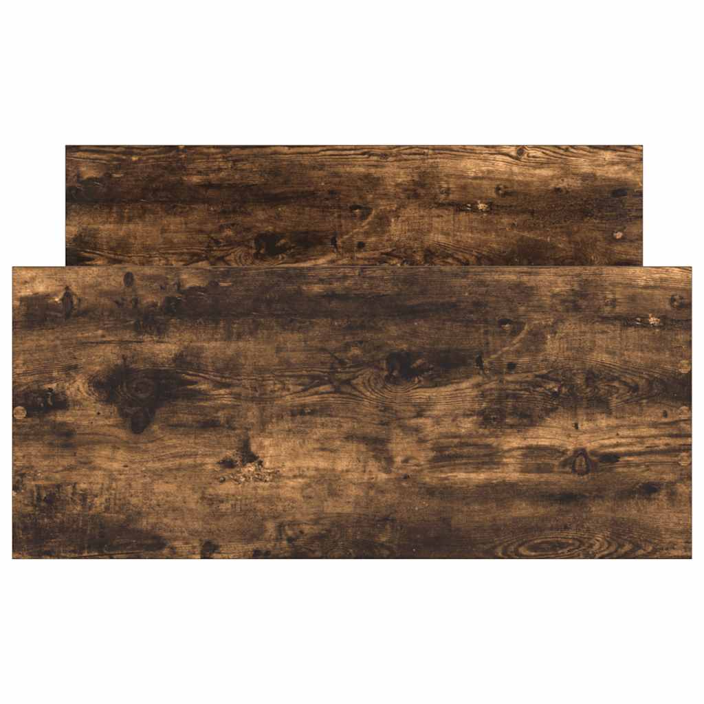 Rám Postele Bez Matrace Kouřový Dub 90X200 Cm Kompozitní Dřevo
