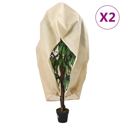 Ochranné Návleky Na Rostliny Na Zip 10 Ks 70 G/M² 3,93 X 3,5 M Béžová