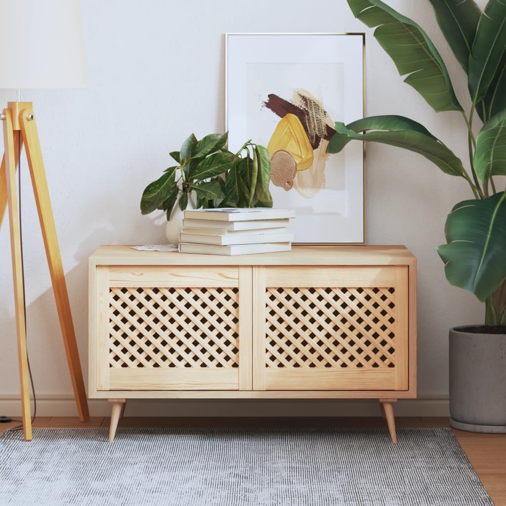 Nábytková Dvířka Mřížkový Design 2 Ks 59,5 X 99 Cm Borovice