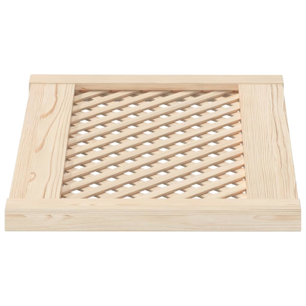 Nábytková Dvířka Mřížkový Design 2 Ks 59,5 X 39,5 Cm Borovice