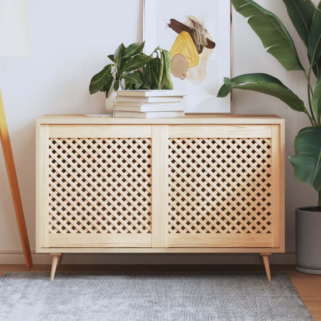 Nábytková Dvířka Mřížkový Design 2 Ks 59,5 X 99 Cm Borovice