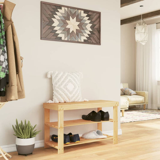 Botník 3Patrový 70 X 27,5 X 45 Cm Bambus