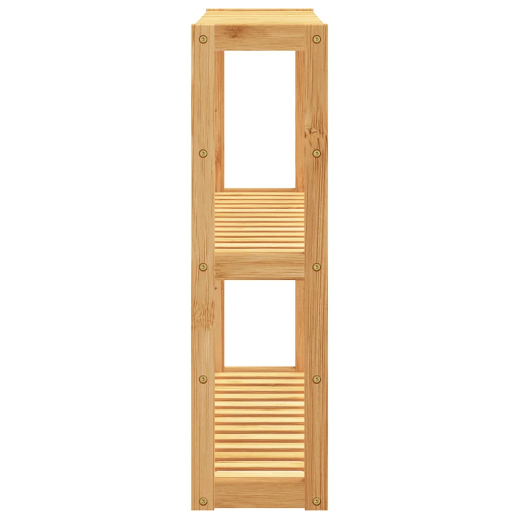 Koupelnový Regál 3Patrový Nástěnná 60 X 15 X 54 Cm Bambus