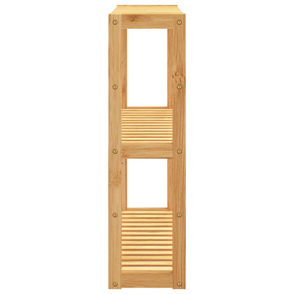 Koupelnový Regál 3Patrový Nástěnná 60 X 15 X 54 Cm Bambus