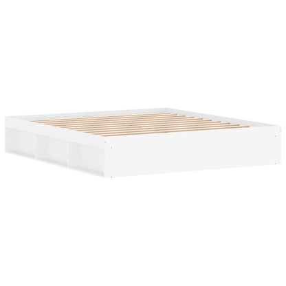 Rám Postele Bílý Super King Size Bílá