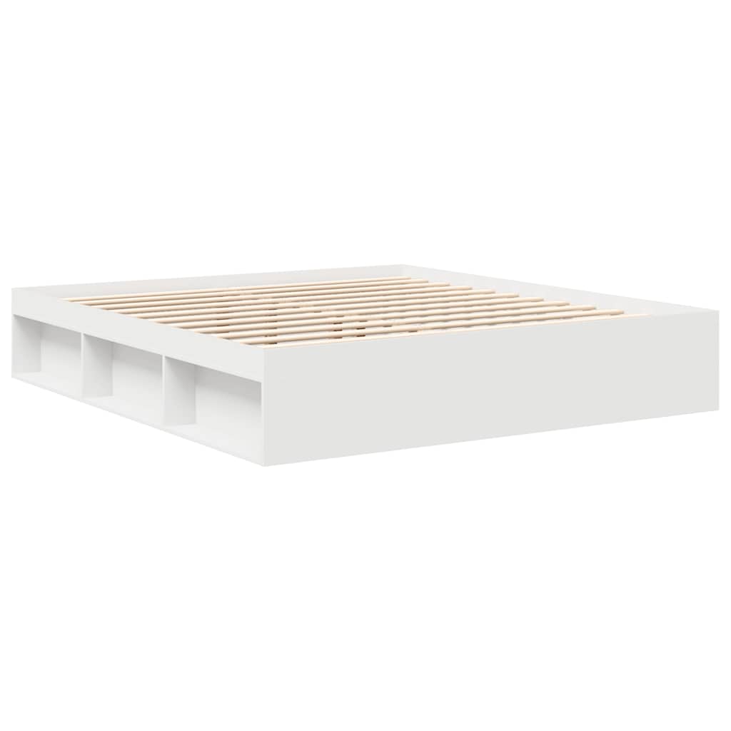 Rám Postele Bílý Super King Size Bílá
