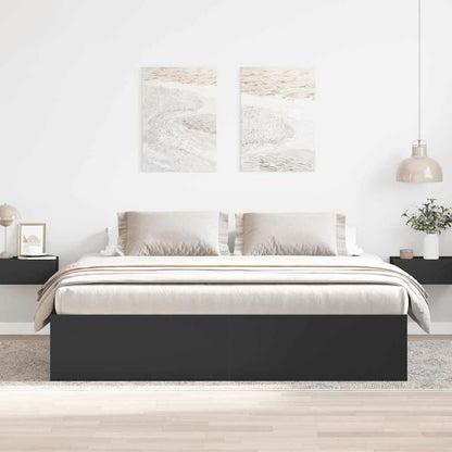 Rám Postele Černý 180 X 200 Cm Super King Size