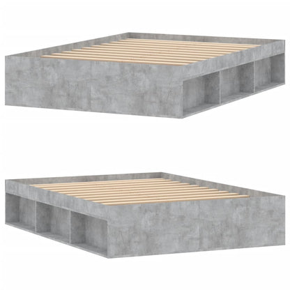 Rám Postele Betonově Šedý Double Betonová Šedá
